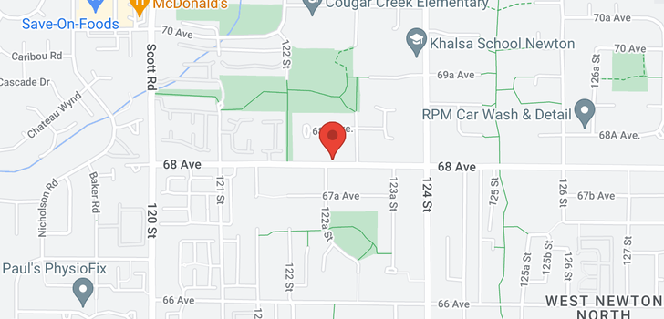 map of 12265 68 AVENUE